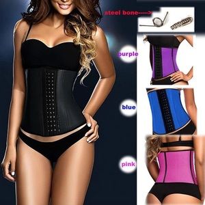 Latex Waist Trainer 9 steel bonning 3HOOKS